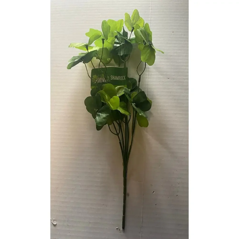 Shamrock Greenery Picks – Set of 2 Bundles • St Patricks Day Craft Supplies